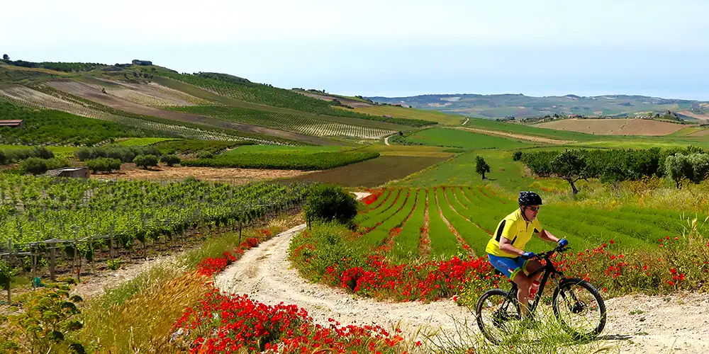 Sicilia fra sykkelsetet