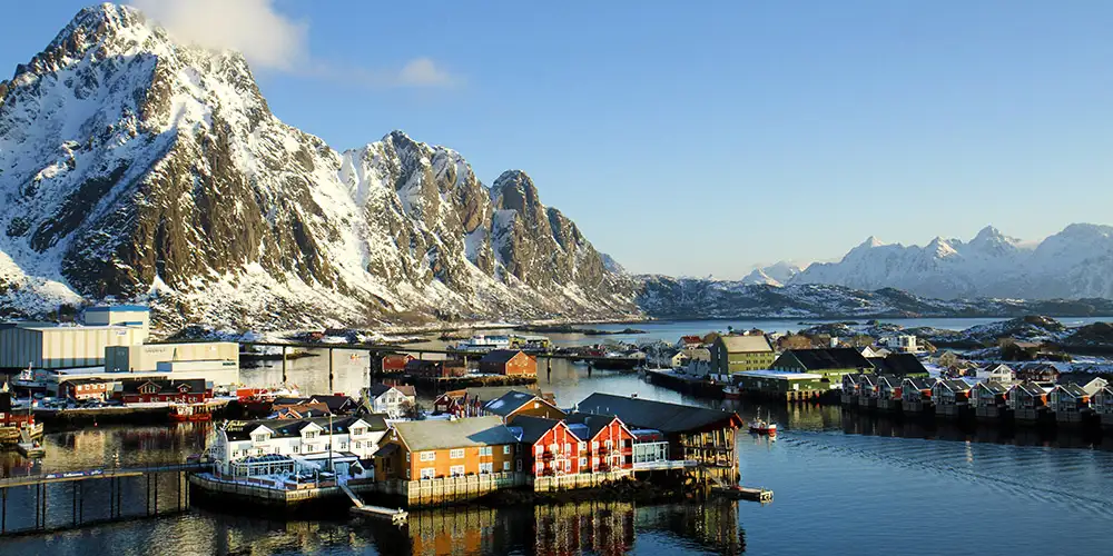Lofoten i vinterdrakt