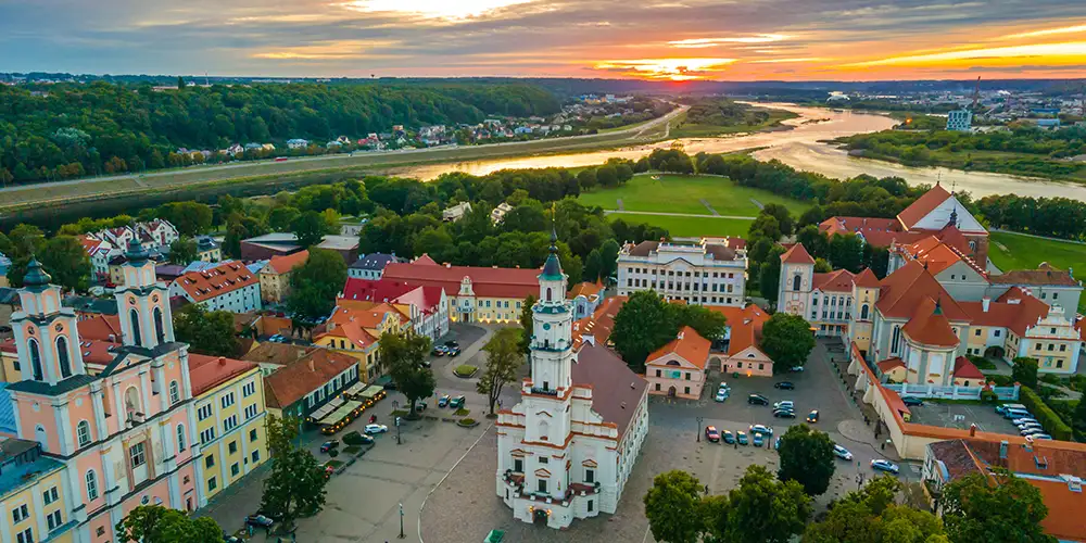 Store gleder i lille Kaunas