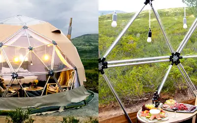 Glamping på fjellet