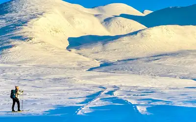 Skitur i Rondane uten sekk