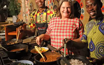 Unik restaurant i Victoria Falls
