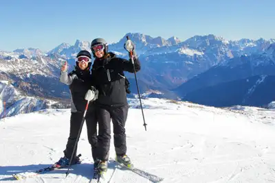 Fullkommen skiferie i Val di Fassa