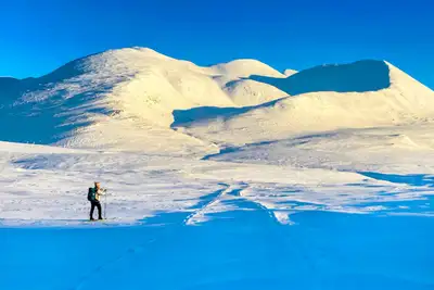 Skitur i Rondane uten sekk
