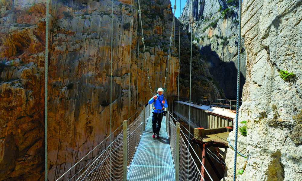 I dag kan du gå trygt i juvet nord for Màlaga. Foto: Gjermund Glesnes