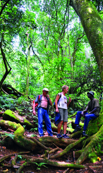 Veien opp til Morne Blanc er godt merket og lett å finne på egenhånd. Hele turen tar bare et par timer tur-retur, og er et populært innslag for de som reiser øya rundt på egenhånd. Foto: Ronny Frimann 