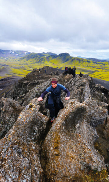 Den relativt korte dagsturen fra Álfavatn var ikke langt nok for Giles Roberts. Og utsikten fra Bratthals var absolutt verdt den ekstra turen. Foto: Gjermund Glesnes