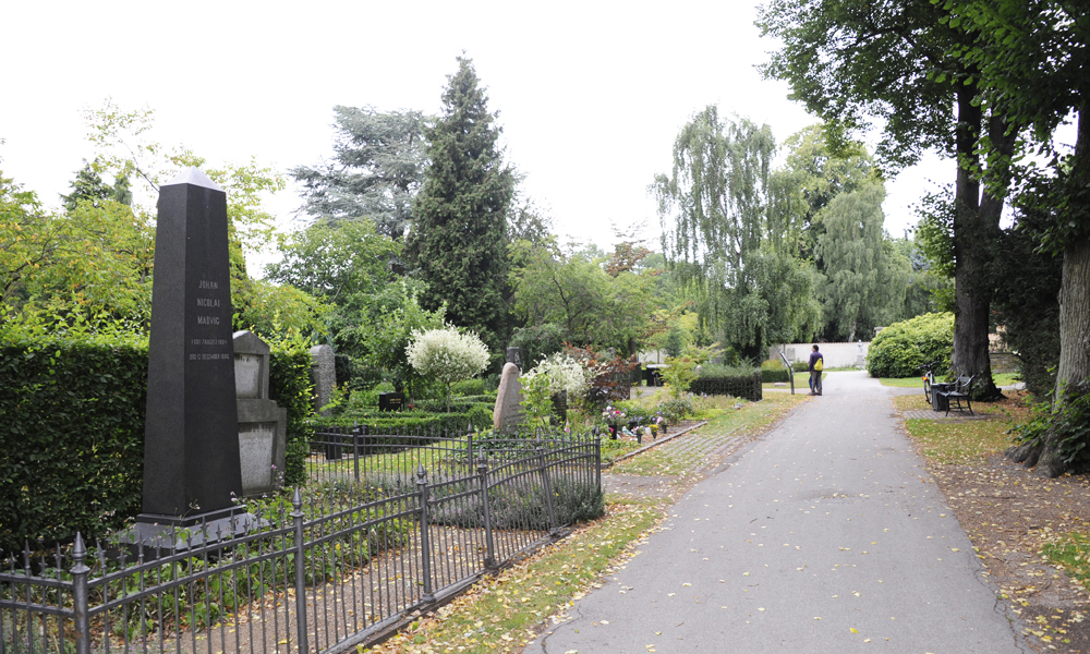 Assistentes kirkegård, det endelige hvilestedet for flere kjente dansker som Søren Kierkegaard og H. C. Andersen. Foto: Torild Moland