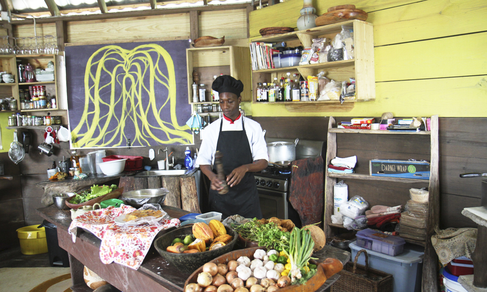 En ekte rasta er vegetarianer og lever i pakt med naturen. Foto: Runar Larsen 