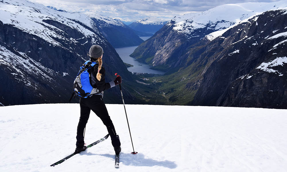 Det er ingen ting å si på utsikten underveis. Foto: Mari Bareksten