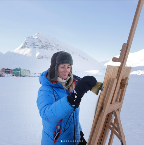 INSPIRASJON: I vinter var Cathrine Knudsen 17 dager på Svalbard, hvor hun fant inpirasjon og laget mange fine innlegg på sosiale medier.
